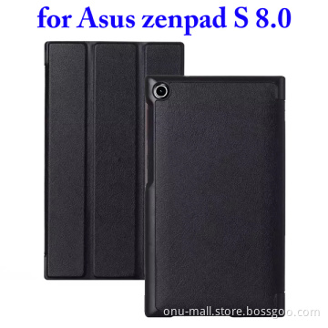 Hot Selling Cheap 3 Folding Flip Leather Cover Case for Asus ZenPad S 8.0 Z580C